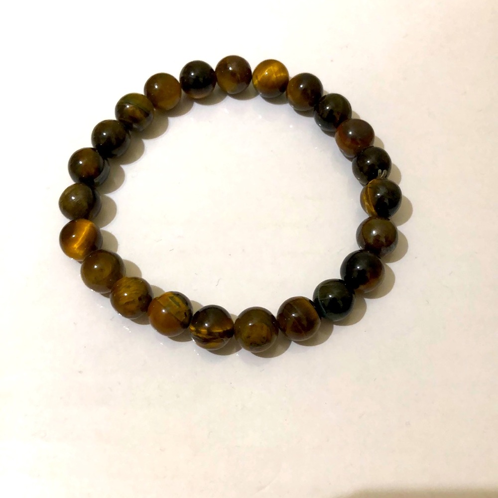 NWOT Tiger’s Eye Gemstone Stretch Bracelet